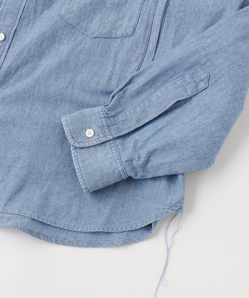 is-ness（イズネス）の「is-ness / イズネス Chambray Shirt（シャツ/ブラウス・メンズ・ブルー・LARGE/MEDIUM）」の4枚目の写真