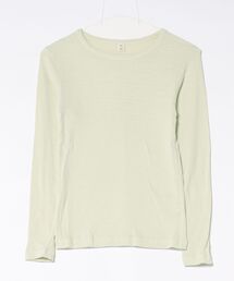 me.（ミードット）の「【 me. / ミードット 】washable silk fraise ロングTシャツ　me-25415　HPI（Tシャツ/カットソー）」