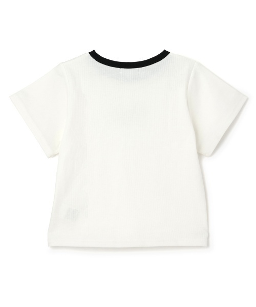 PINK-latte（ピンクラテ）の「【デイリープライス】アソート柄半袖テレコトップス（Tシャツ/カットソー・キッズ・ブラック/アイボリー/ピンク・150cm/130cm/120cm/160cm/140cm）」の4枚目の写真