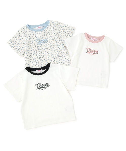 PINK-latte（ピンクラテ）の「【デイリープライス】アソート柄半袖テレコトップス（Tシャツ/カットソー・キッズ・ブラック/アイボリー/ピンク・150cm/130cm/120cm/160cm/140cm）」の10枚目の写真