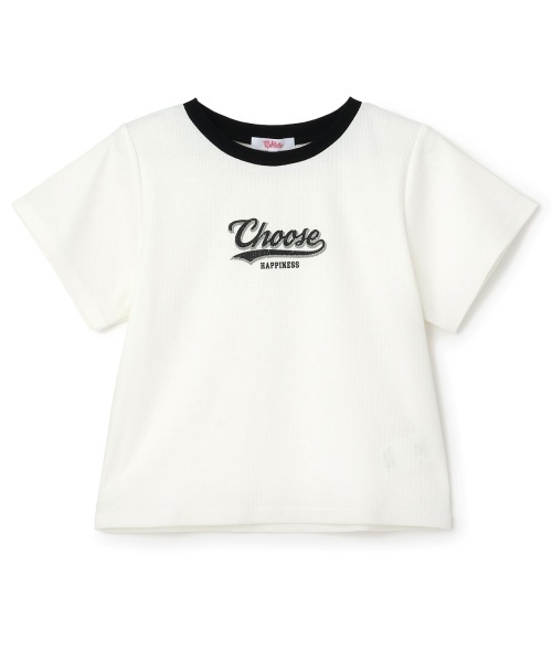 PINK-latte（ピンクラテ）の「【デイリープライス】アソート柄半袖テレコトップス（Tシャツ/カットソー・キッズ・ブラック/アイボリー/ピンク・150cm/130cm/120cm/160cm/140cm）」の13枚目の写真
