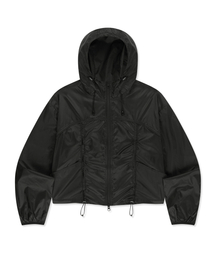 W SHRRING LIGHT WINDBREAKER - BLACK