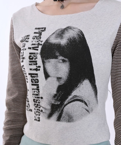 runningHIGH(ランニングハイ)の「A'GEM/9 × .kom 『runningHIGH/ランニングハイ』 WATCH YOUR TONE L/S TEE/ガールズデザイン長袖Tシャツ(Tシャツ/カットソー・レディース・グレー/チャコールグレー/アイボリー・FREE)」の20枚目の写真