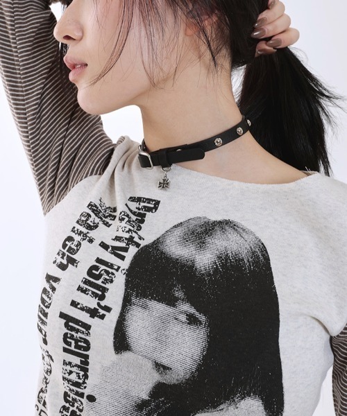 runningHIGH(ランニングハイ)の「A'GEM/9 × .kom 『runningHIGH/ランニングハイ』 WATCH YOUR TONE L/S TEE/ガールズデザイン長袖Tシャツ(Tシャツ/カットソー・レディース・グレー/チャコールグレー/アイボリー・FREE)」の21枚目の写真