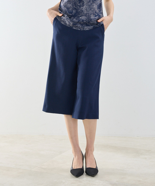 NARACAMICIE（ナラカミーチェ）の「【NARACAMICIE】【セットアップ対応】ワイドクロップドパンツ（その他パンツ・レディース・ブラウン系/ネイビー/ブラウン・M/XL）」の3枚目の写真