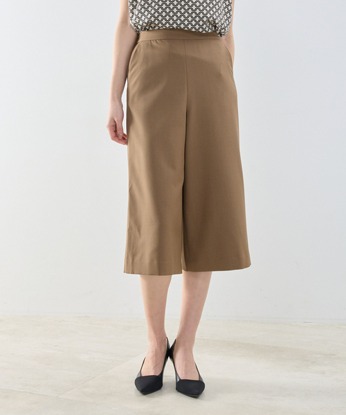 NARACAMICIE（ナラカミーチェ）の「【NARACAMICIE】【セットアップ対応】ワイドクロップドパンツ（その他パンツ・レディース・ブラウン系/ネイビー/ブラウン・M/XL）」の2枚目の写真