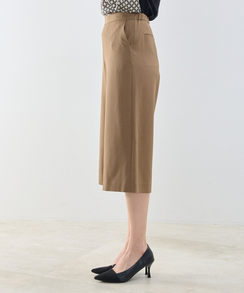 NARACAMICIE（ナラカミーチェ）の「【NARACAMICIE】【セットアップ対応】ワイドクロップドパンツ（その他パンツ・レディース・ブラウン系/ネイビー/ブラウン・M/XL）」の5枚目の写真