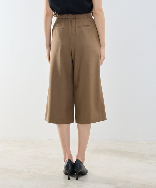 NARACAMICIE（ナラカミーチェ）の「【NARACAMICIE】【セットアップ対応】ワイドクロップドパンツ（その他パンツ・レディース・ブラウン系/ネイビー/ブラウン・M/XL）」の6枚目の写真