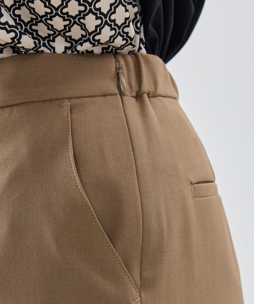 NARACAMICIE（ナラカミーチェ）の「【NARACAMICIE】【セットアップ対応】ワイドクロップドパンツ（その他パンツ・レディース・ブラウン系/ネイビー/ブラウン・M/XL）」の9枚目の写真