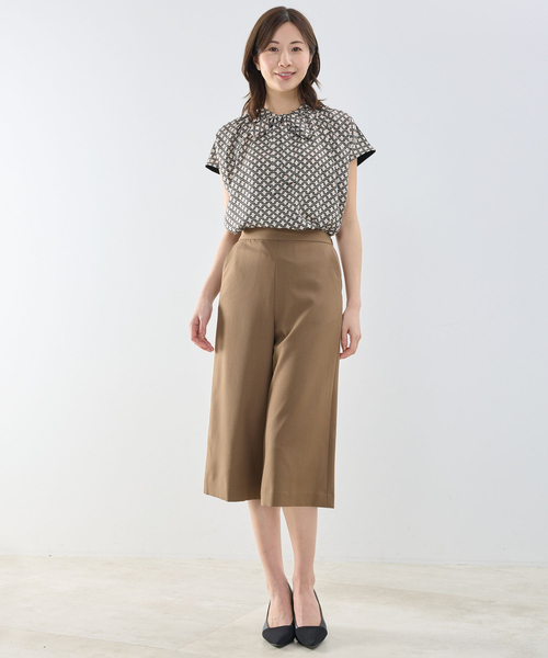 NARACAMICIE（ナラカミーチェ）の「【NARACAMICIE】【セットアップ対応】ワイドクロップドパンツ（その他パンツ・レディース・ブラウン系/ネイビー/ブラウン・M/XL）」の11枚目の写真