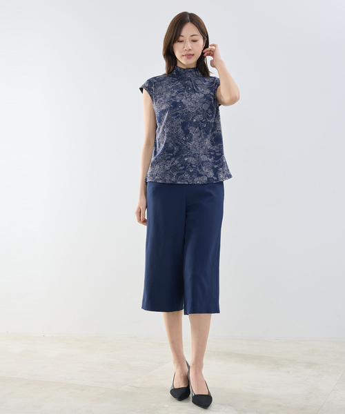 NARACAMICIE（ナラカミーチェ）の「【NARACAMICIE】【セットアップ対応】ワイドクロップドパンツ（その他パンツ・レディース・ブラウン系/ネイビー/ブラウン・M/XL）」の13枚目の写真