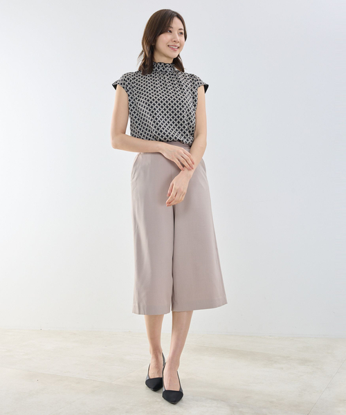 NARACAMICIE（ナラカミーチェ）の「【NARACAMICIE】【セットアップ対応】ワイドクロップドパンツ（その他パンツ・レディース・ブラウン系/ネイビー/ブラウン・M/XL）」の15枚目の写真