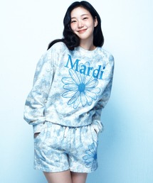 Mardi Mercredi（マルディメクルディ）の「SWEAT SHORTS FLEUR FLOWER / スウェット ショーツ フルール フラワー（スウェットパンツ）」