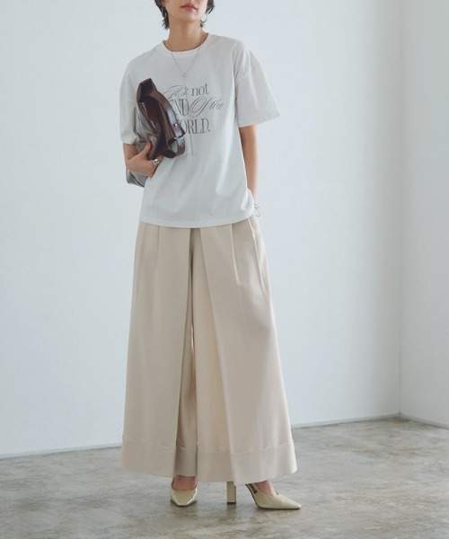 RASW（ラス）の「[RASW]インバーテッドプリーツワイドパンツ（その他パンツ・レディース・キナリ/ブラック・S/M/L）」の10枚目の写真