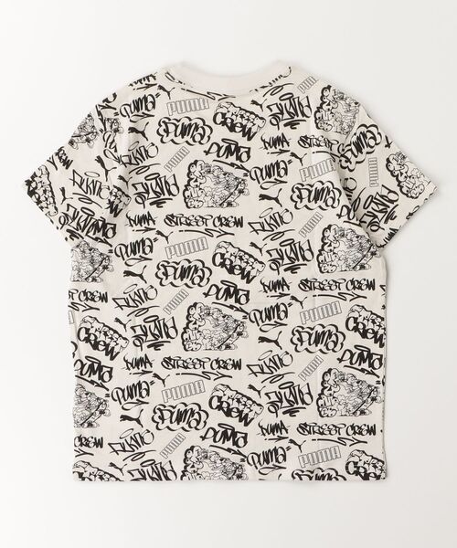 PUMA（プーマ）の「プーマ PUMA MID90S AOP Tシャツ B（Tシャツ/カットソー・キッズ・ブラック/クリーム・130cm/140cm/150cm/160cm）」の3枚目の写真