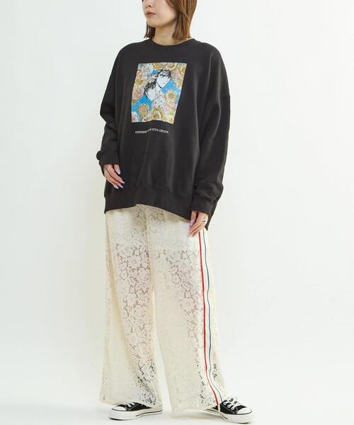 CONVERSE TOKYO（コンバーストウキョウ）の「【CLAMP】『X-エックス-』GRAPHIC SWEAT（スウェット・レディース・ブラック・FREE）」の7枚目の写真
