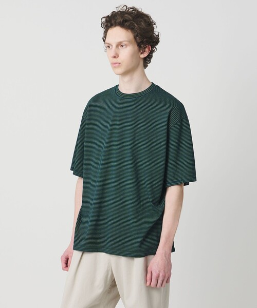 別注】＜YONETOMI＞ボーダー クルーネック ショートスリーブ Tシャツ