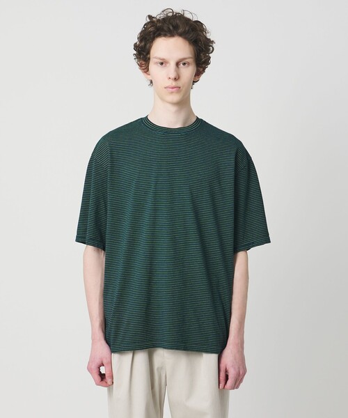 別注】<YONETOMI>ボーダー クルーネック ショートスリーブ Tシャツ 別注】<YONETOMI>ボーダー クルーネック ショートスリーブ Tシャツ