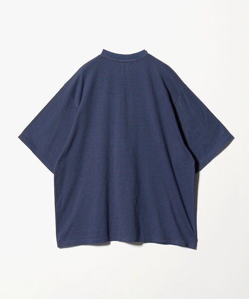 Yonetomi(ヨネトミ)の「【別注】<YONETOMI>ボーダー クルーネック ショートスリーブ Tシャツ(Tシャツ/カットソー・メンズ・ネイビー/ダークグリーン/ダークブラウン/ブラック・3/2/4/1)」の9枚目の写真