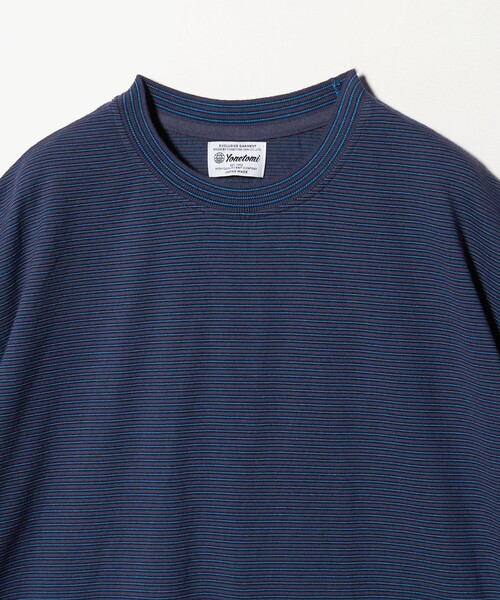 Yonetomi(ヨネトミ)の「【別注】<YONETOMI>ボーダー クルーネック ショートスリーブ Tシャツ(Tシャツ/カットソー・メンズ・ネイビー/ダークグリーン/ダークブラウン/ブラック・3/2/4/1)」の10枚目の写真