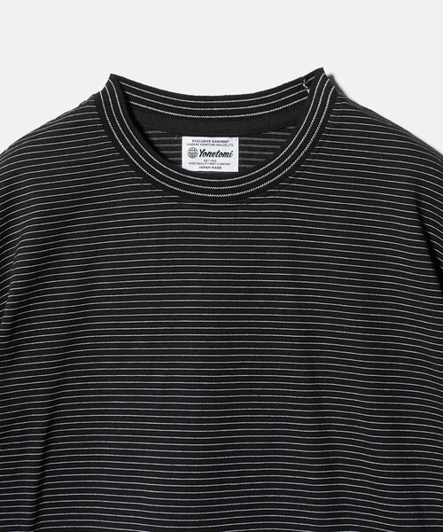 Yonetomi(ヨネトミ)の「【別注】<YONETOMI>ボーダー クルーネック ショートスリーブ Tシャツ(Tシャツ/カットソー・メンズ・ネイビー/ダークグリーン/ダークブラウン/ブラック・3/2/4/1)」の14枚目の写真