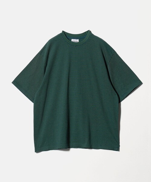 Yonetomi(ヨネトミ)の「【別注】<YONETOMI>ボーダー クルーネック ショートスリーブ Tシャツ(Tシャツ/カットソー・メンズ・ネイビー/ダークグリーン/ダークブラウン/ブラック・3/2/4/1)」の18枚目の写真
