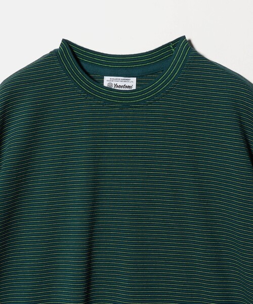 Yonetomi(ヨネトミ)の「【別注】<YONETOMI>ボーダー クルーネック ショートスリーブ Tシャツ(Tシャツ/カットソー・メンズ・ネイビー/ダークグリーン/ダークブラウン/ブラック・3/2/4/1)」の19枚目の写真