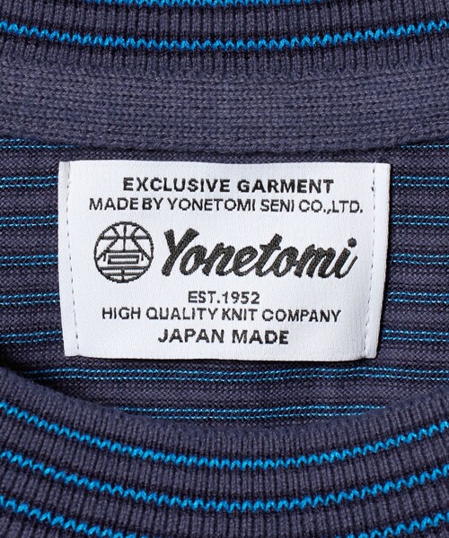 Yonetomi(ヨネトミ)の「【別注】<YONETOMI>ボーダー クルーネック ショートスリーブ Tシャツ(Tシャツ/カットソー・メンズ・ネイビー/ダークグリーン/ダークブラウン/ブラック・3/2/4/1)」の21枚目の写真