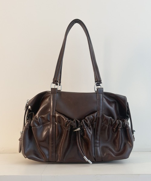 frunco(フランコ)の「【ZOZOTOWN限定】ドロストギャザー 2WAYショルダーバッグ(ショルダーバッグ・レディース・ブラック/ダークブラウン/ブラウン・FREE)」の20枚目の写真