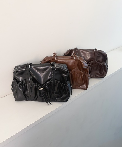 frunco(フランコ)の「【ZOZOTOWN限定】ドロストギャザー 2WAYショルダーバッグ(ショルダーバッグ・レディース・ブラック/ダークブラウン/ブラウン・FREE)」の16枚目の写真