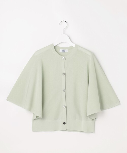 J.PRESS Ladies(J.プレス レディス)の「COTTON ACETATE DRY バタフライスリーブ カーディガン(カーディガン/ボレロ・レディース・ホワイト系/ベージュ系/ネイビー系/ライトグリーン系・SMALL)」の21枚目の写真