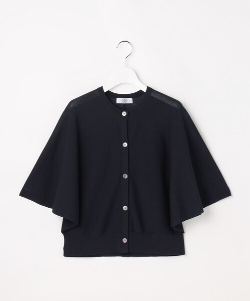 J.PRESS Ladies(J.プレス レディス)の「COTTON ACETATE DRY バタフライスリーブ カーディガン(カーディガン/ボレロ・レディース・ホワイト系/ベージュ系/ネイビー系/ライトグリーン系・SMALL)」の5枚目の写真