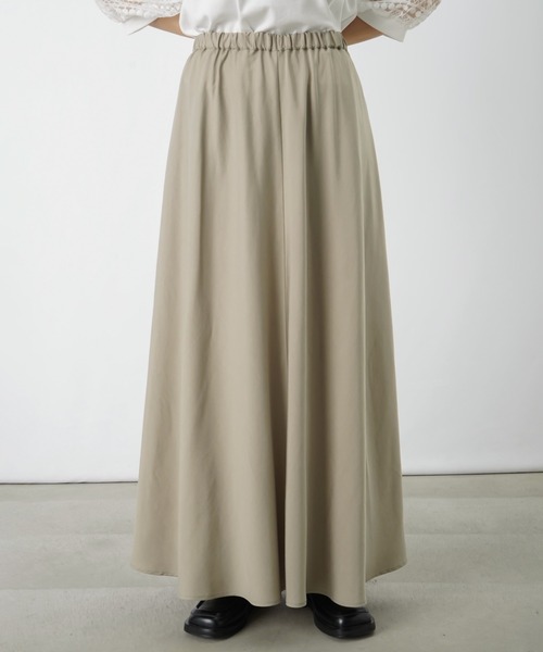 LUCA/LADY LUCK LUCA（ルカ/レディラックルカ）の「LC/LLL バイヤスハギフレアースカート（スカート・レディース・ブラック/ライトグリーン/グレイッシュベージュ・FREE）」の11枚目の写真