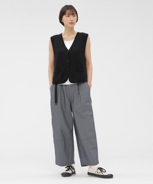 MARGARET HOWELL（マーガレットハウエル）の「PAPER COTTON（カーディガン/ボレロ・レディース・ベージュ/ブラック・2）」の21枚目の写真