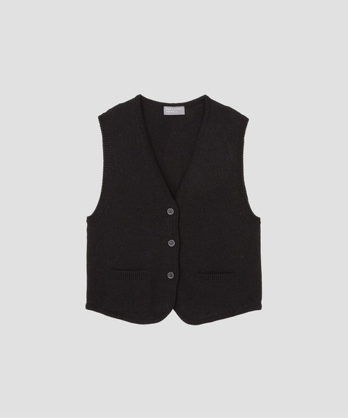 MARGARET HOWELL(マーガレットハウエル)の「PAPER COTTON(カーディガン/ボレロ・レディース・ベージュ/ブラック・2)」の7枚目の写真