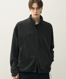 DRAW FIT（ドローフィット）の「カーブドツーウェイポーラフリースジャケット[チャコール]（その他アウター）」