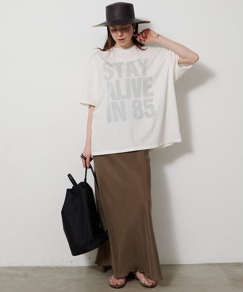 Whim Gazette（ウィムガゼット）の「【KATHARINE HAMNETT】別注バックプリントTシャツ（Tシャツ/カットソー・レディース・オフホワイト/ベージュ・FREE）」の8枚目の写真