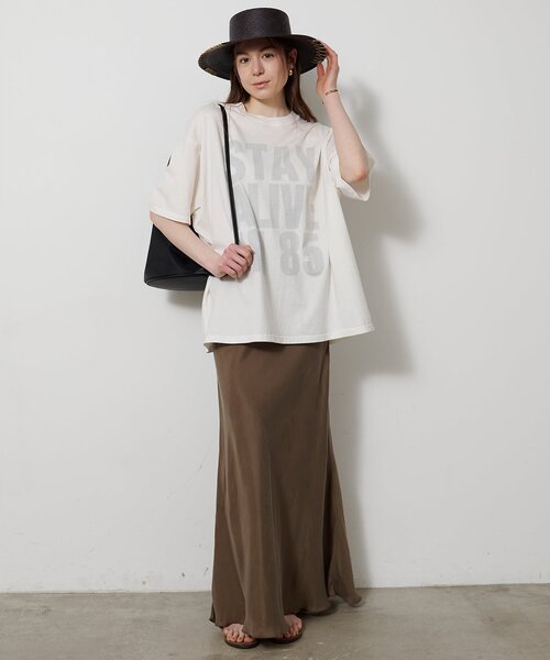 Whim Gazette（ウィムガゼット）の「【KATHARINE HAMNETT】別注バックプリントTシャツ（Tシャツ/カットソー・レディース・オフホワイト/ベージュ・FREE）」の9枚目の写真