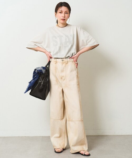 Whim Gazette（ウィムガゼット）の「【KATHARINE HAMNETT】別注バックプリントTシャツ（Tシャツ/カットソー・レディース・オフホワイト/ベージュ・FREE）」の18枚目の写真