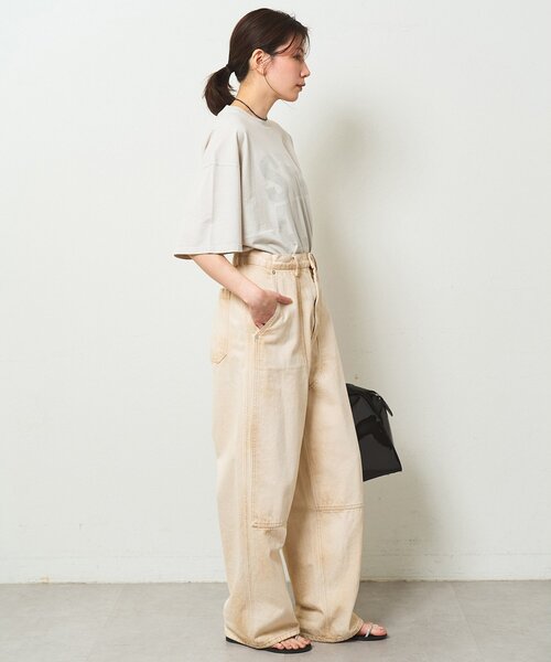 Whim Gazette（ウィムガゼット）の「【KATHARINE HAMNETT】別注バックプリントTシャツ（Tシャツ/カットソー・レディース・オフホワイト/ベージュ・FREE）」の20枚目の写真