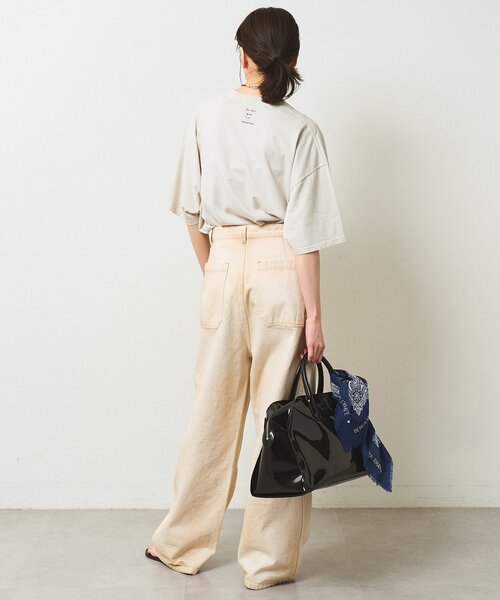 Whim Gazette（ウィムガゼット）の「【KATHARINE HAMNETT】別注バックプリントTシャツ（Tシャツ/カットソー・レディース・オフホワイト/ベージュ・FREE）」の21枚目の写真