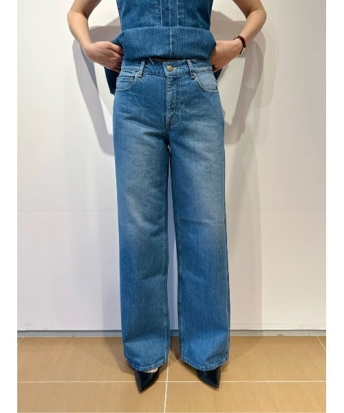 NAILS（ネイル）の「NAILS / ワイドバギー デニムパンツ（デニムパンツ・レディース・ブルー/ライトブルー・24/23/22/26/25）」の4枚目の写真