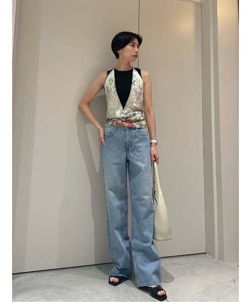 NAILS（ネイル）の「NAILS / ワイドバギー デニムパンツ（デニムパンツ・レディース・ブルー/ライトブルー・24/23/22/26/25）」の12枚目の写真