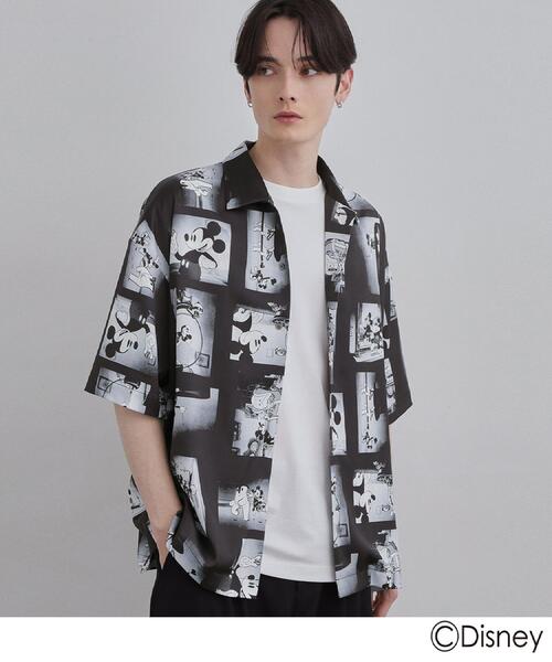 Disney(ディズニー)の「Disney capsule collection 総柄シャツ(シャツ/ブラウス・メンズ・ブラック/ホワイト/ブラック系・01/02/03)」の9枚目の写真