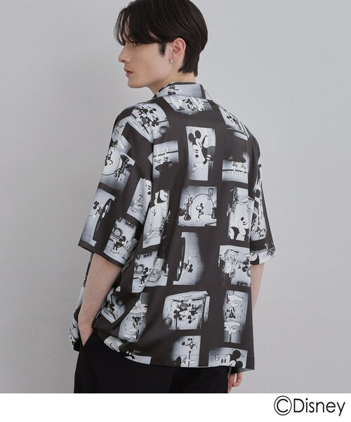 Disney(ディズニー)の「Disney capsule collection 総柄シャツ(シャツ/ブラウス・メンズ・ブラック/ホワイト/ブラック系・01/02/03)」の8枚目の写真