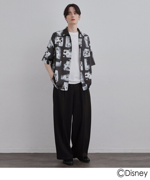 Disney(ディズニー)の「Disney capsule collection 総柄シャツ(シャツ/ブラウス・メンズ・ブラック/ホワイト/ブラック系・01/02/03)」の6枚目の写真