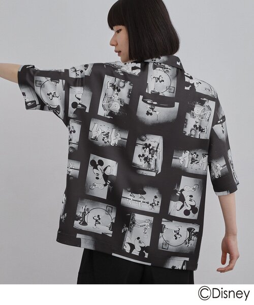 Disney(ディズニー)の「Disney capsule collection 総柄シャツ(シャツ/ブラウス・メンズ・ブラック/ホワイト/ブラック系・01/02/03)」の4枚目の写真