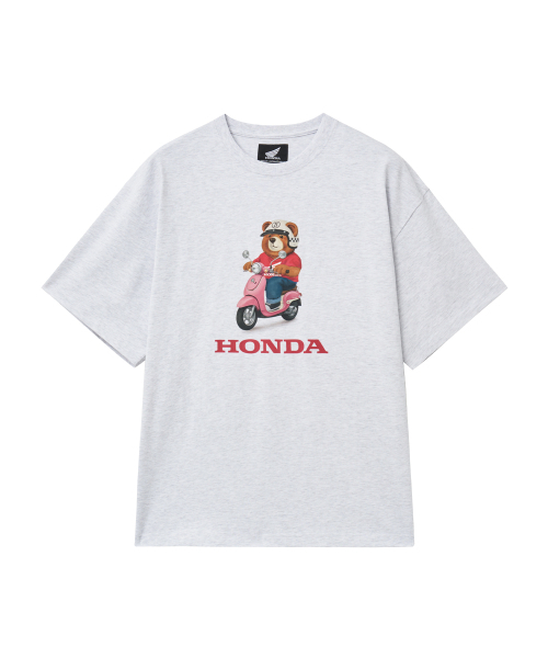PHYPS MOTORCYCLE(フィップスモーターサイクル)の「Giorno Bear Short Sleeve Light Gray(Tシャツ/カットソー・レディース・その他・SMALL/MEDIUM/LARGE/X-LARGE)」の1枚目の写真