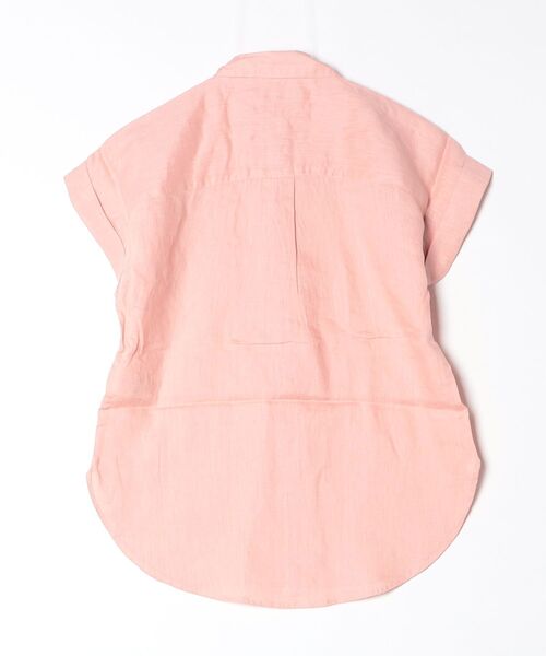LAUREN RALPH LAUREN(ローレン ラルフ ローレン)の「リネン ショートスリーブ シャツ(シャツ/ブラウス・レディース・ピンク・XS/S/M/L/XXS)」の7枚目の写真