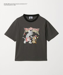 green label relaxing | 【別注】<URBAMENT>TOM and JERRY リンガーTシャツ / キッズ 140cmー150cm(Tシャツ/カットソー)
